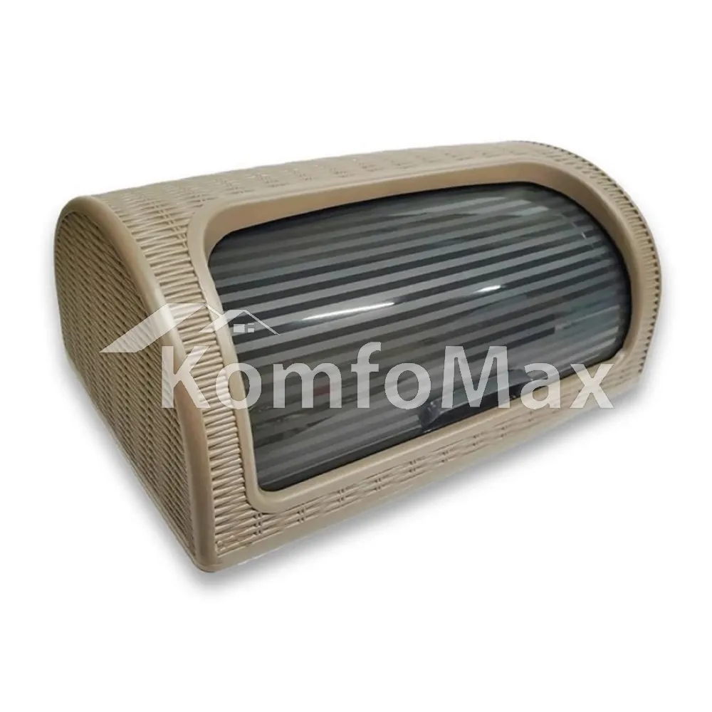 Хлібниця Dunya Plastic РОТАНГ 41,4х26,9х18,1см. бежевий  - фото 2