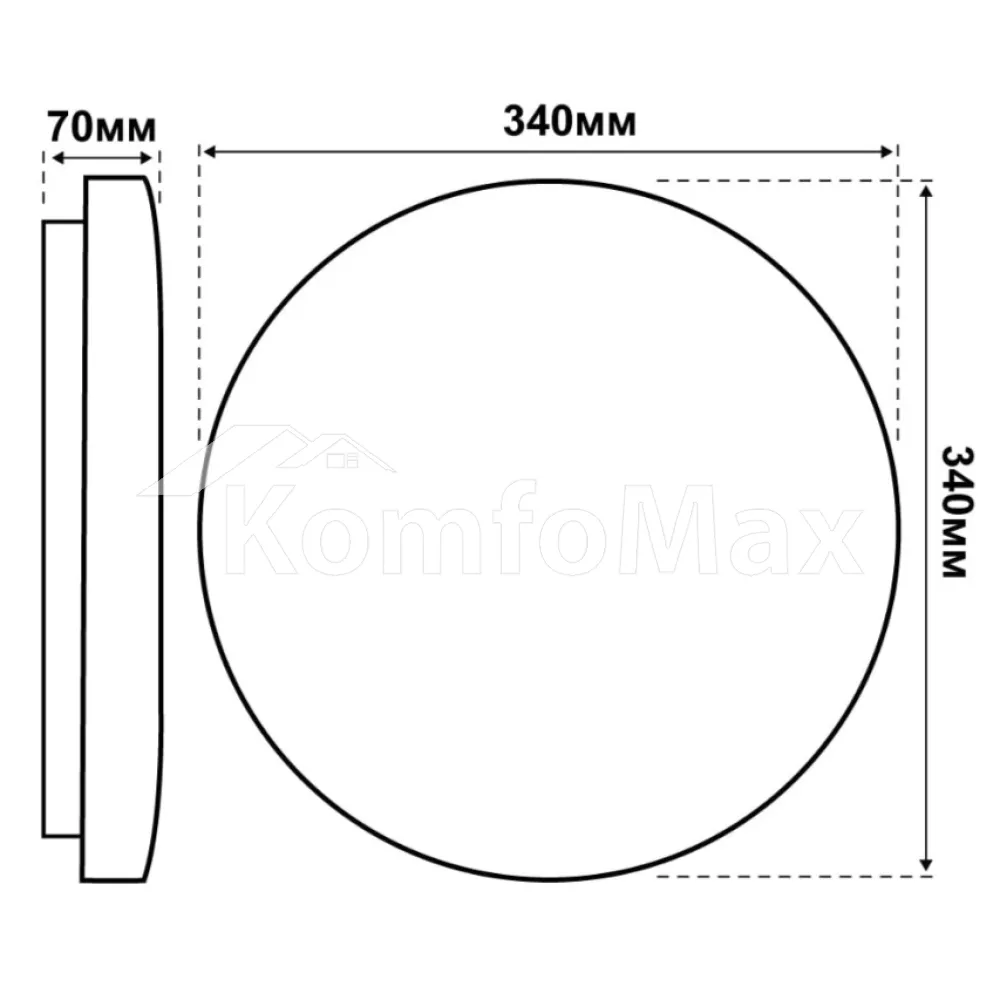 LED світильник VIOLUX smart SKY круг 30W 3000-6000K IP20 210103  - фото 8