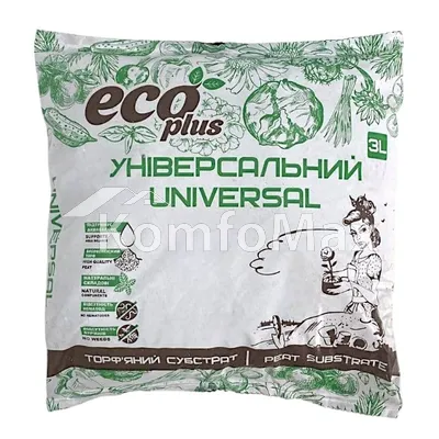 Субстрат торф’яний ECO PLUS універсальний 3л.