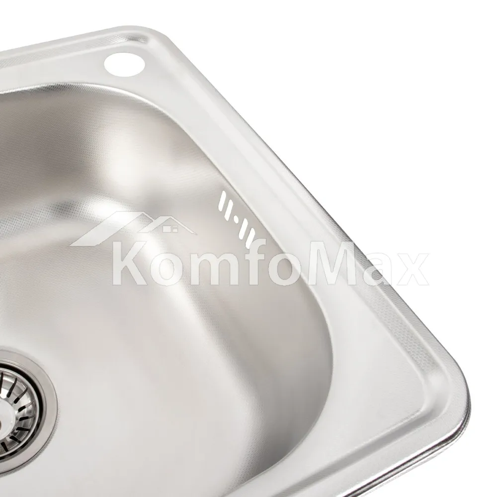 Мийка кухонна врізна Valeso 4842 0.6мм. Decor  - фото 2