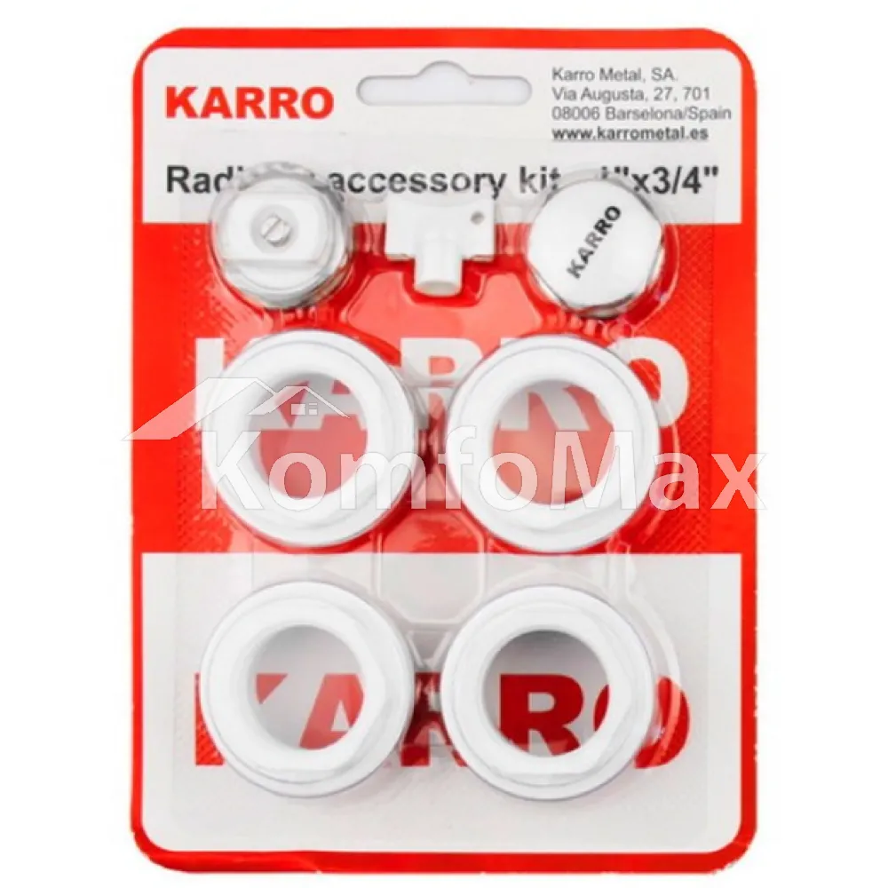 Монтажний комплект Karro 3/4-1 для радіаторів 