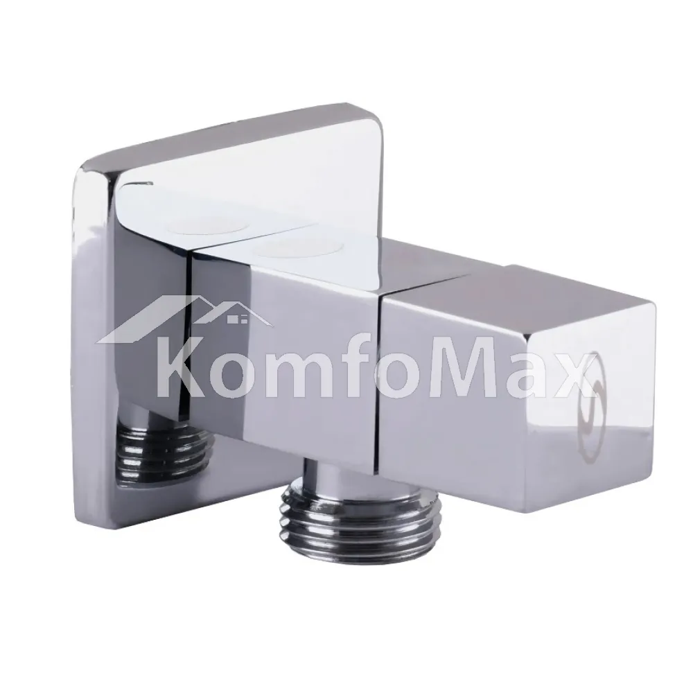 Кран напівобертовий кутовий SOLOMON 1/2″х1/2″ CUBE 7078 
