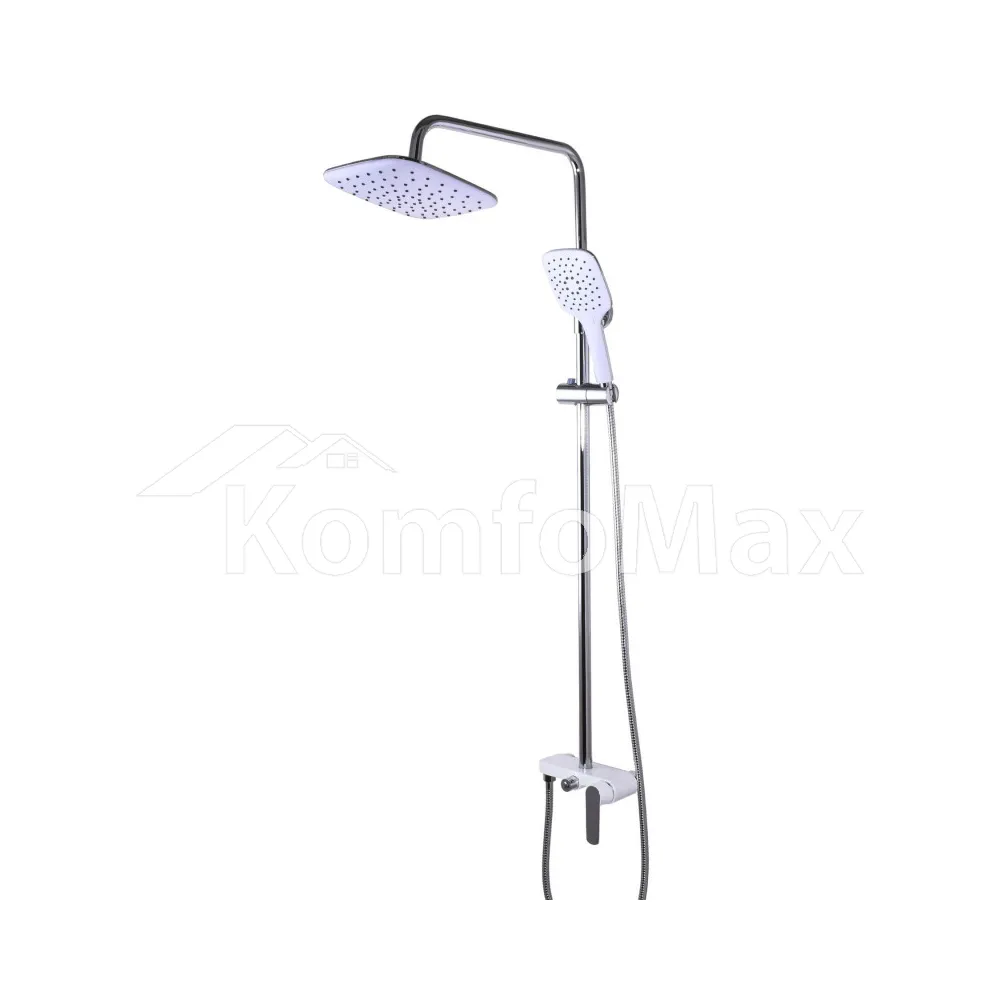 Душова система Globus Lux LAGUNA GLA-0005N-7-WHITE латунь білий/хром 