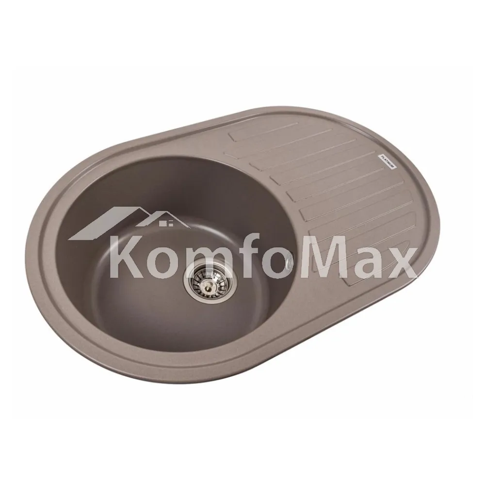Гранітна мийка для кухні Platinum 7750 LIRA матова Дюна  - фото 1