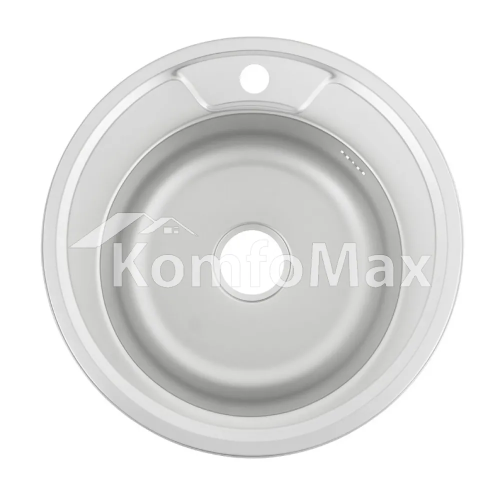 Мийка кухонна врізна VENTA VM4906S 0,6мм 490х490мм сатин 