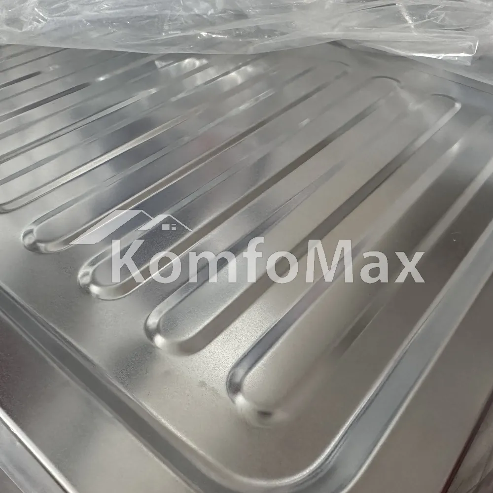 Мийка кухонна накладна Kraft KR6060 0,6мм. L 600х600мм. сатин  - фото 1