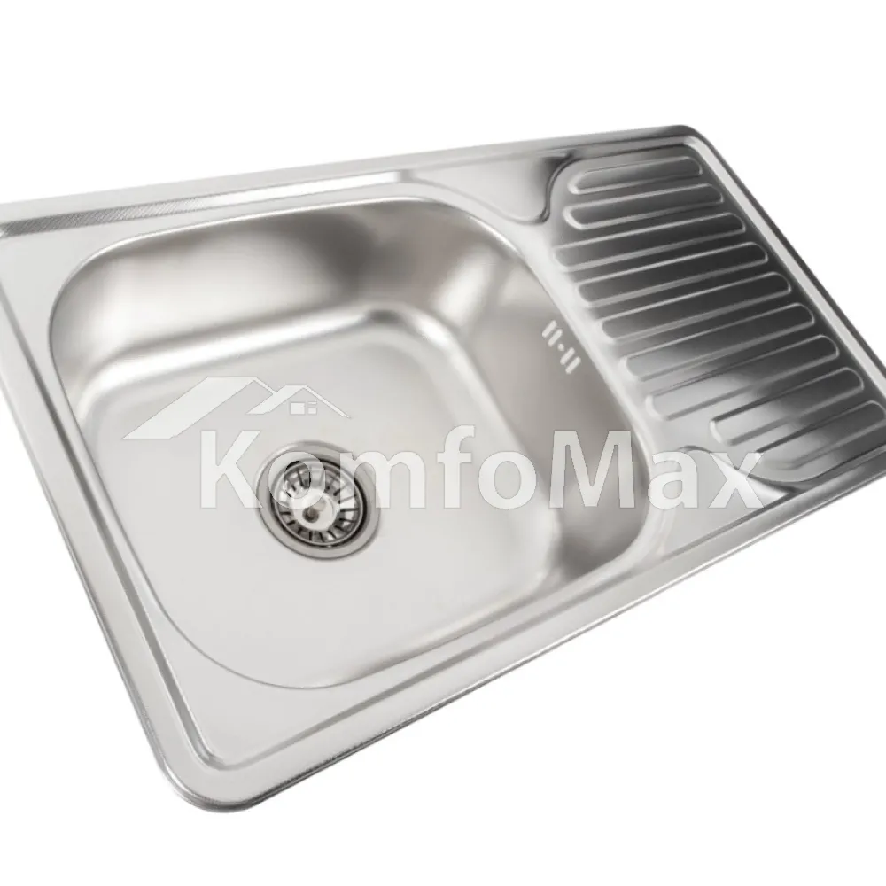 Мийка кухонна врізна Valeso 7642 0,8мм. Decor  - фото 1