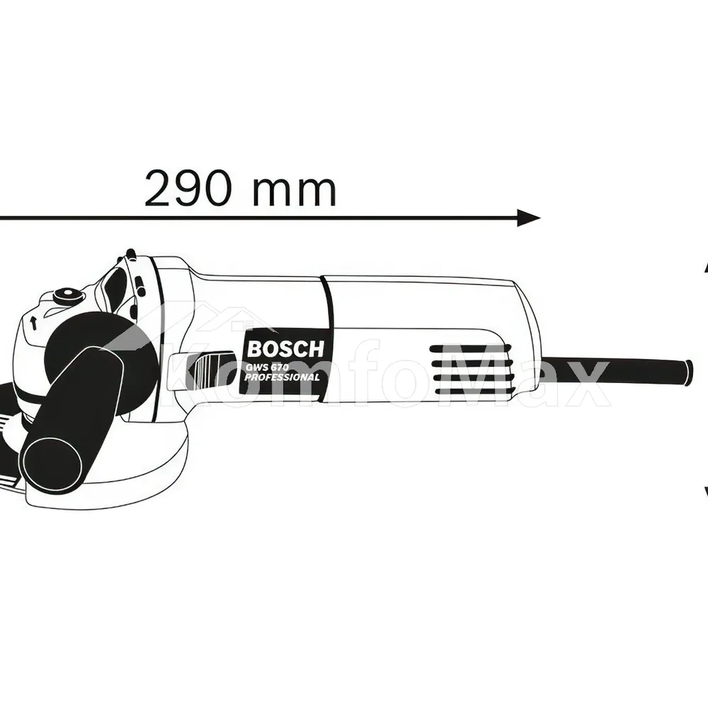 Кутова шліфувальна машинка (Болгарка) BOSCH GWS 670 125мм  - фото 1