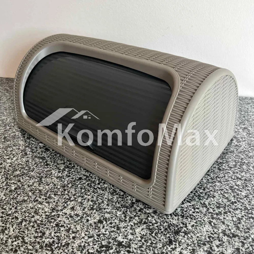 Хлібниця Dunya Plastic РОТАНГ 41,4х26,9х18,1см. бежевий  - фото 7