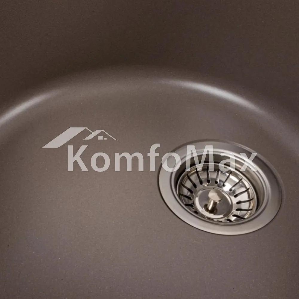 Гранітна мийка для кухні Platinum 7750 LIRA матова Дюна  - фото 4