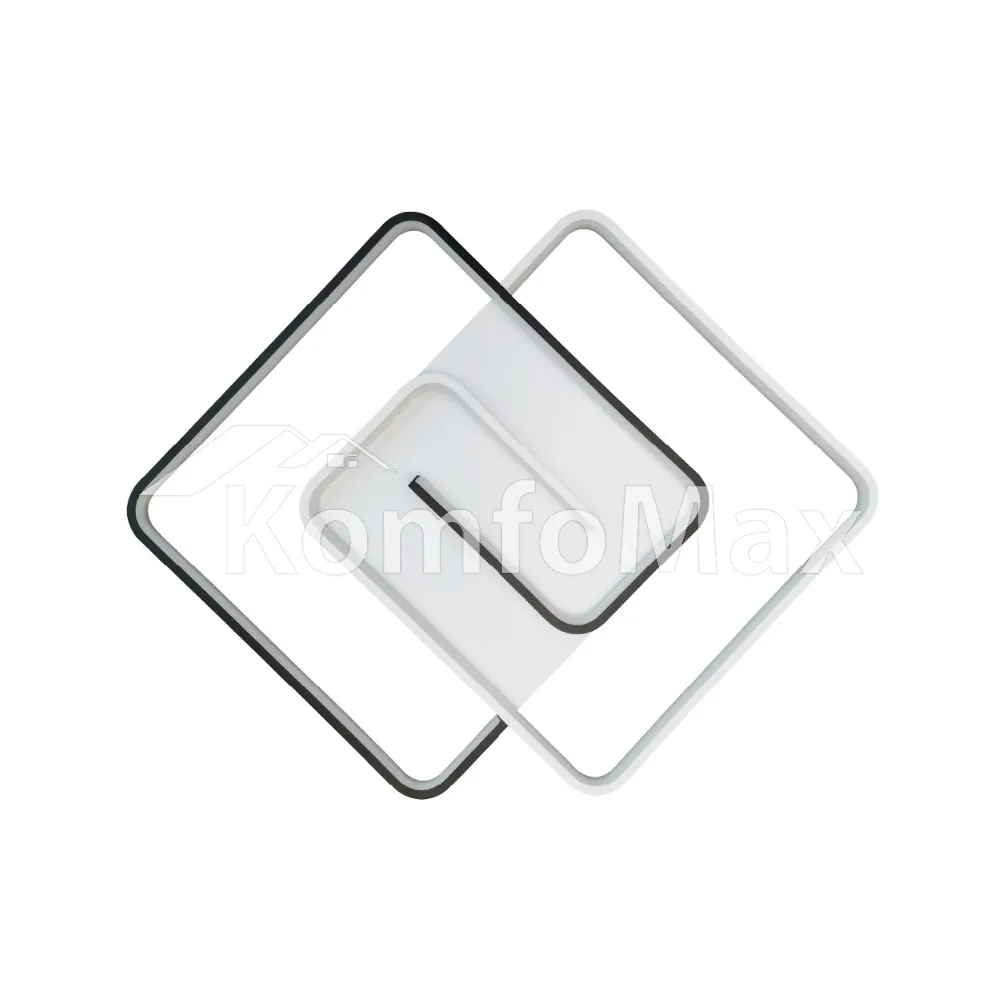 LED світильник VIOLUX smart DOMINO квадрат 90W 3000-4000-5000K IP20 220565 білий  - фото 4