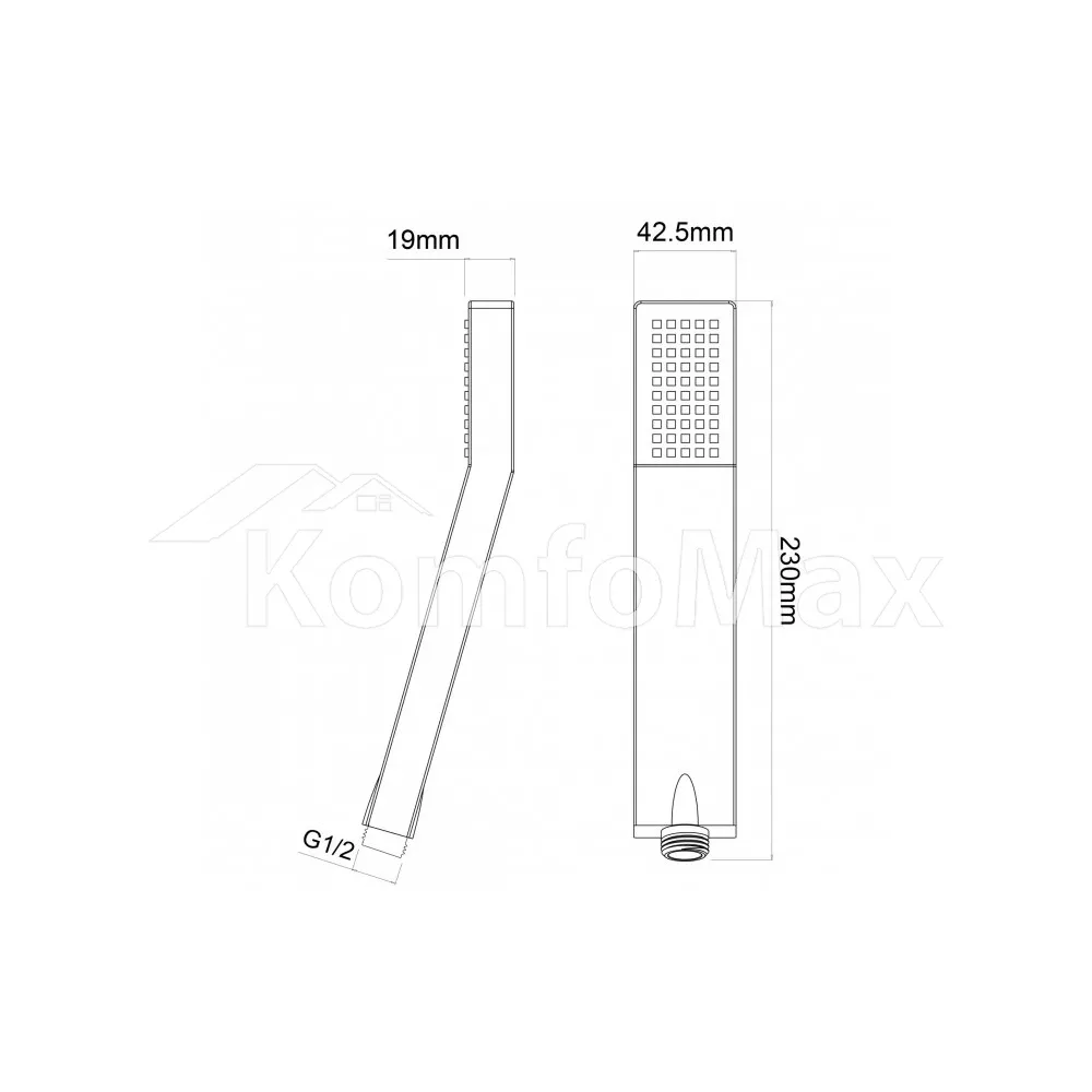 Лійка для душу VENTA HS108, 1-режим  - фото 1