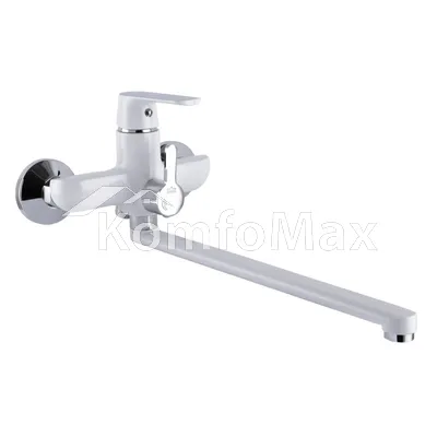 Змішувач для ванни Globus Lux Laguna GLN-0208-7-White Euro, латунь білий/хром