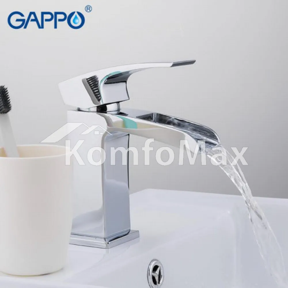 Змішувач для умивальника GAPPO G1007-20, латунь хром  - фото 2