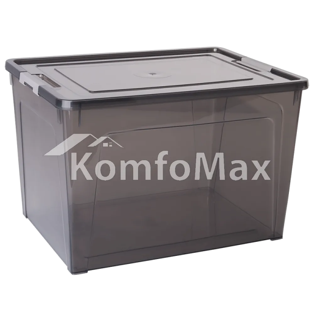 Контейнер Smart Box 12л. 32х24,5х21см. прозорий/какао 
