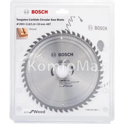 Диск пиляльний Bosch Eco WO 200x32 48T