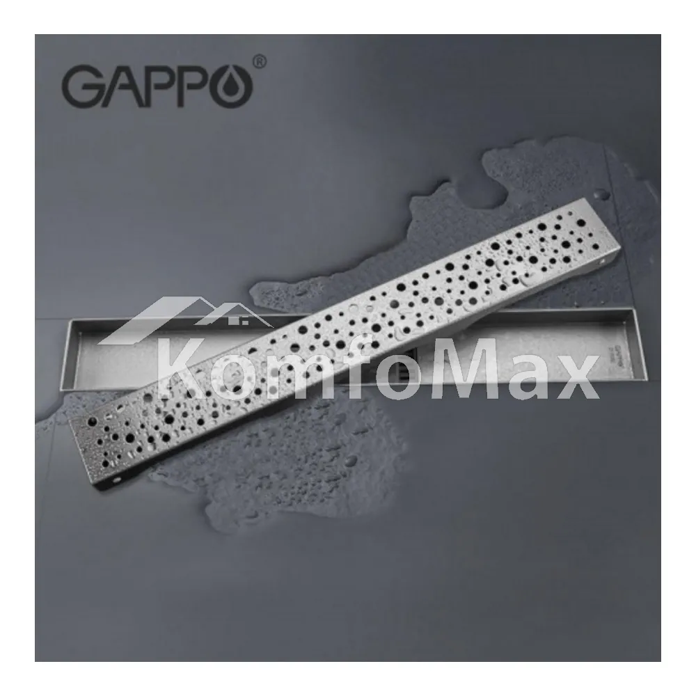 Трап для душу Gappo G87007-2 із нержавіючої сталі 70х700мм Сатин  - фото 1