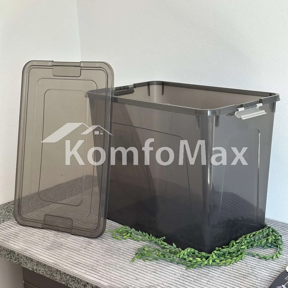 Контейнер Smart Box 40л. 49х32х39см. прозорий/какао  - фото 2