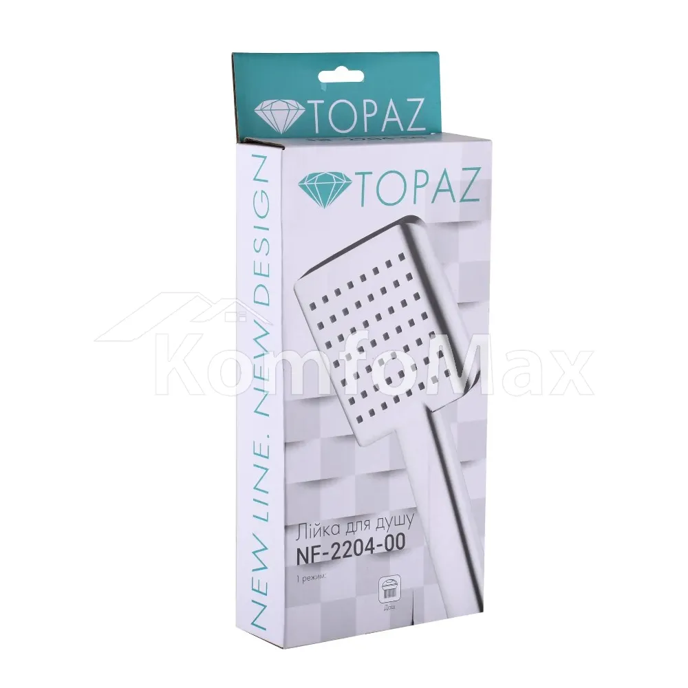 Лійка для душу Topaz NF-2204-00, на 1 режим  - фото 1