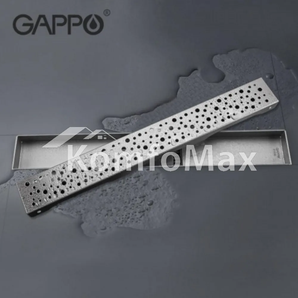 Трап для душу Gappo G87007-2 із нержавіючої сталі 70х700мм Сатин  - фото 1