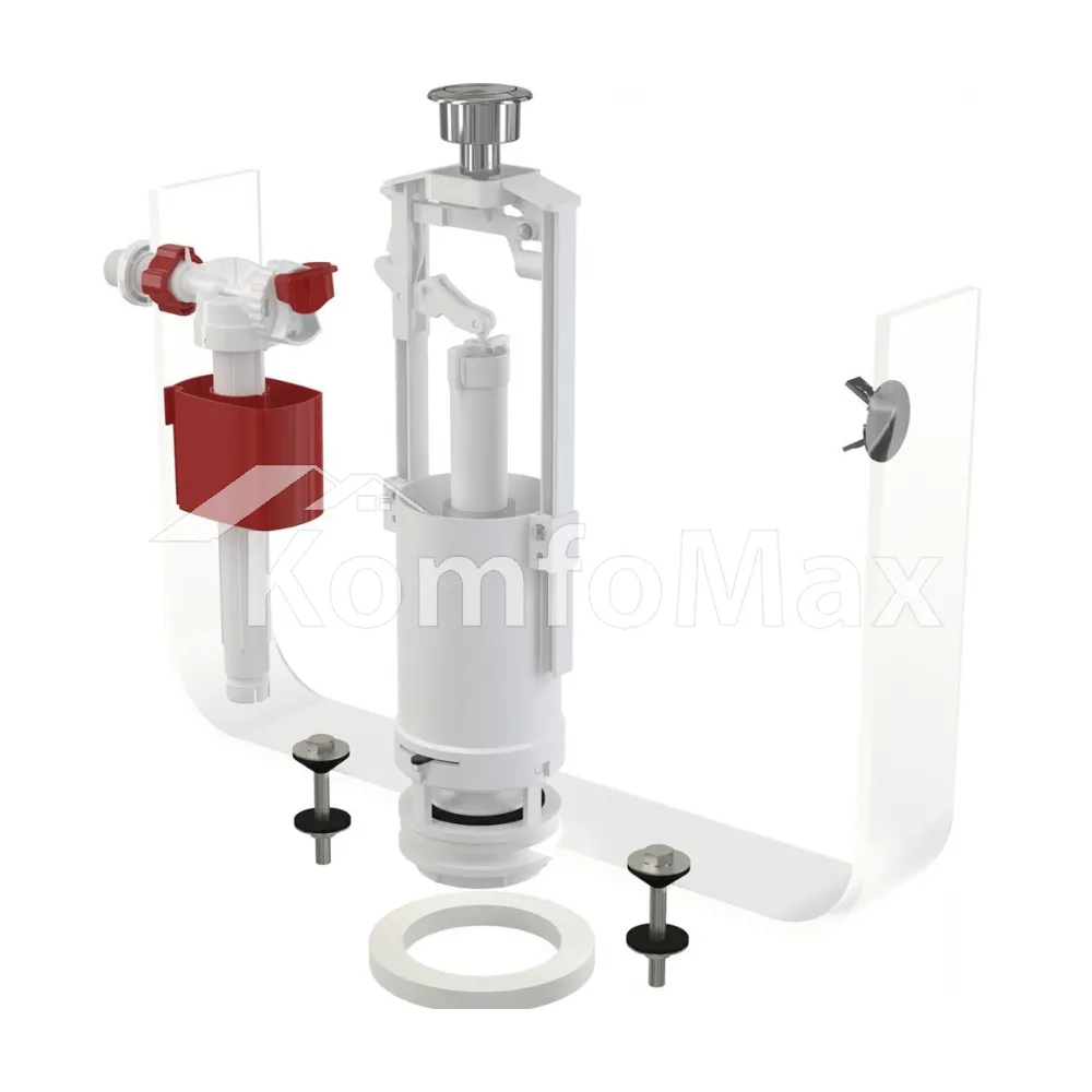 Комплект арматури AlcaPlast SA2000 CHROM 1/2 боков.підв. 