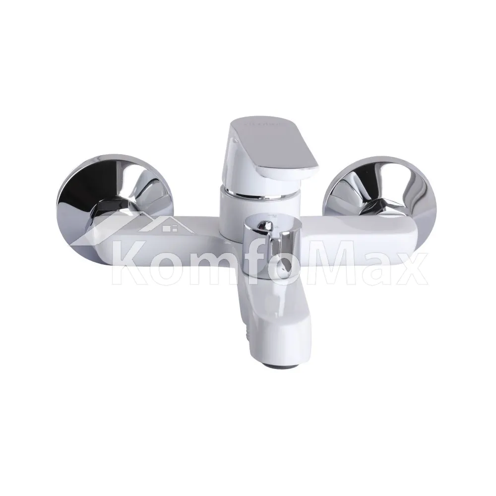 Змішувач для ванни Globus Lux Laguna GLA-0102NE-7-WHITE, латунь білий/хром  - фото 2