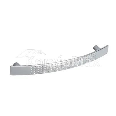 Ручка меблева DS дуга в крапку DN 87/96 G2 97137 ЄвроЛайн 96мм. хром