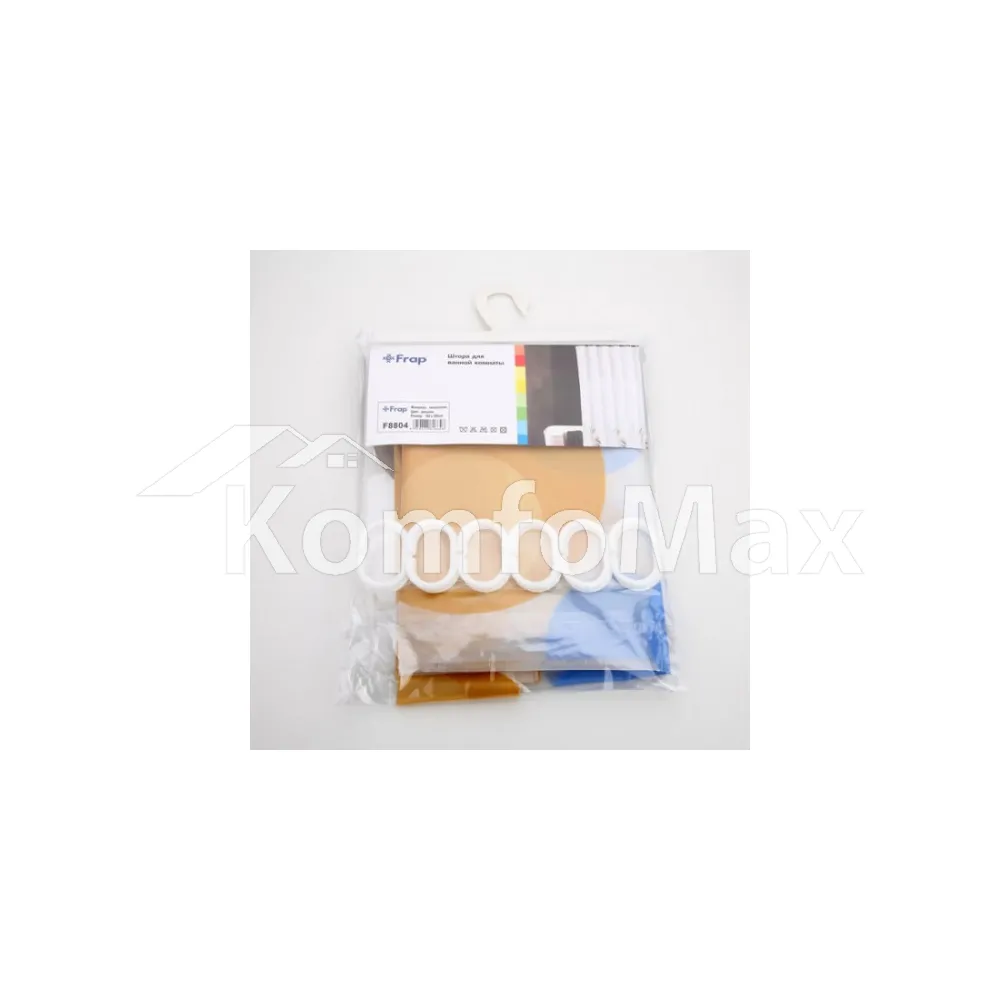 Шторка для ванної Frap F8804 180х180см  - фото 1