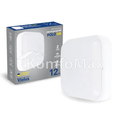 LED світильник Violux ДББ POLO UA VIOLUX 12W 5000K IP54 253431 білий