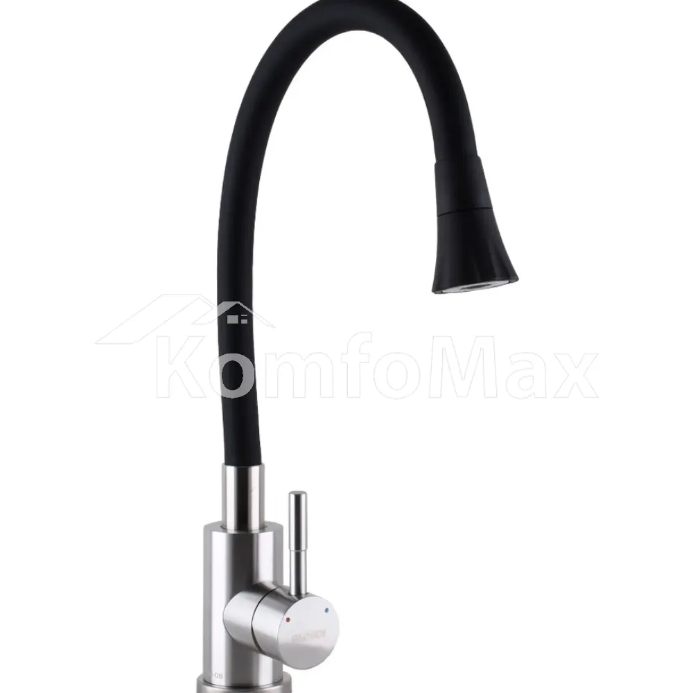 Змішувач для кухні Globus Lux ALPEN SBT1-203SA-B01, чорний  - фото 2