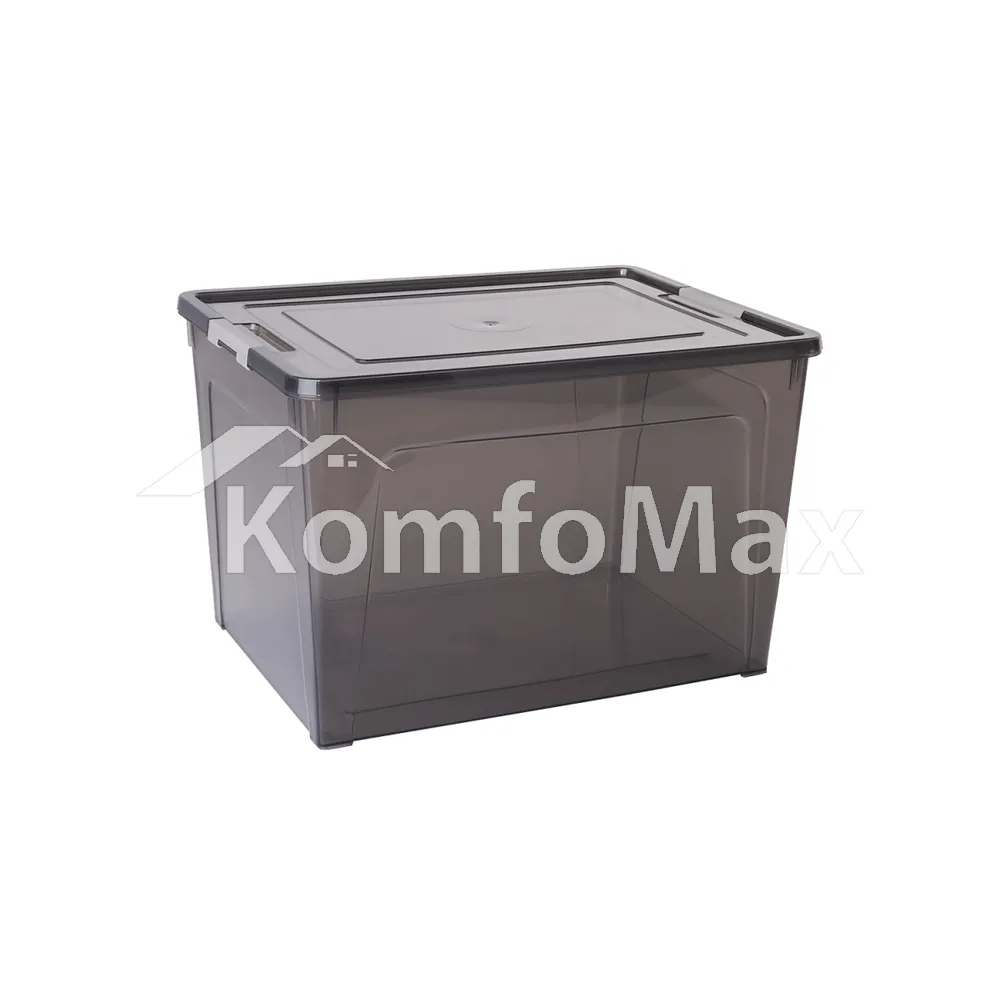 Контейнер Smart Box 12л. 32х24,5х21см. прозорий/какао 