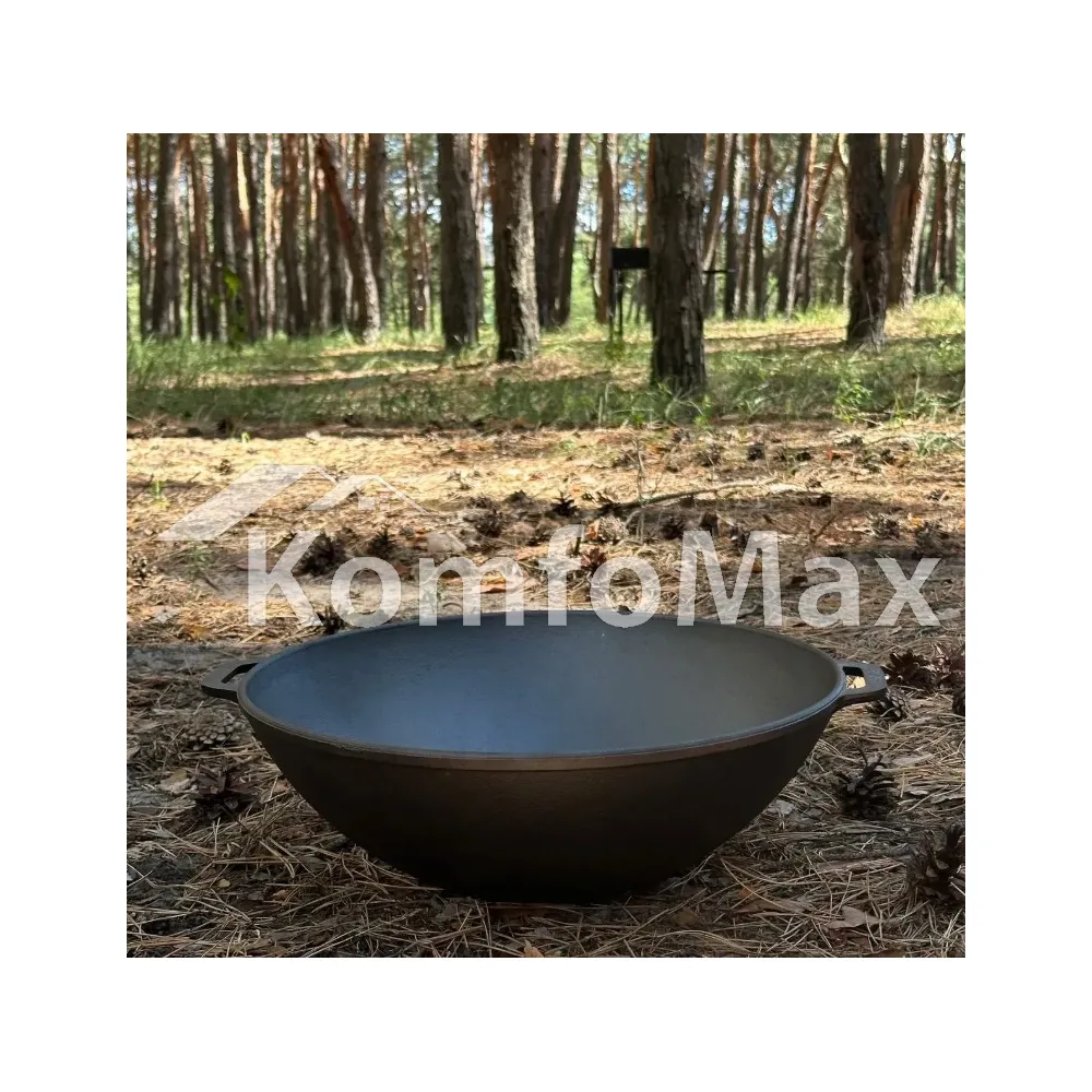 Сковорода чавунна WOK-08KC 8л  - фото 2