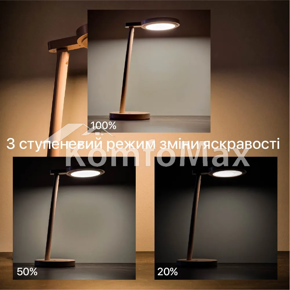 Настільна лампа акумуляторна Violux BARBIE 9W 400Lm 4200К 2400mAh рожевий  - фото 3