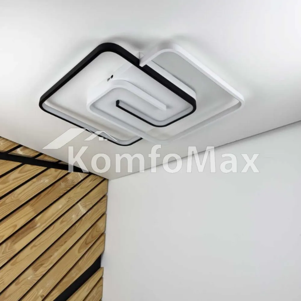 LED світильник VIOLUX smart DOMINO квадрат 90W 3000-4000-5000K IP20 220565 білий  - фото 3