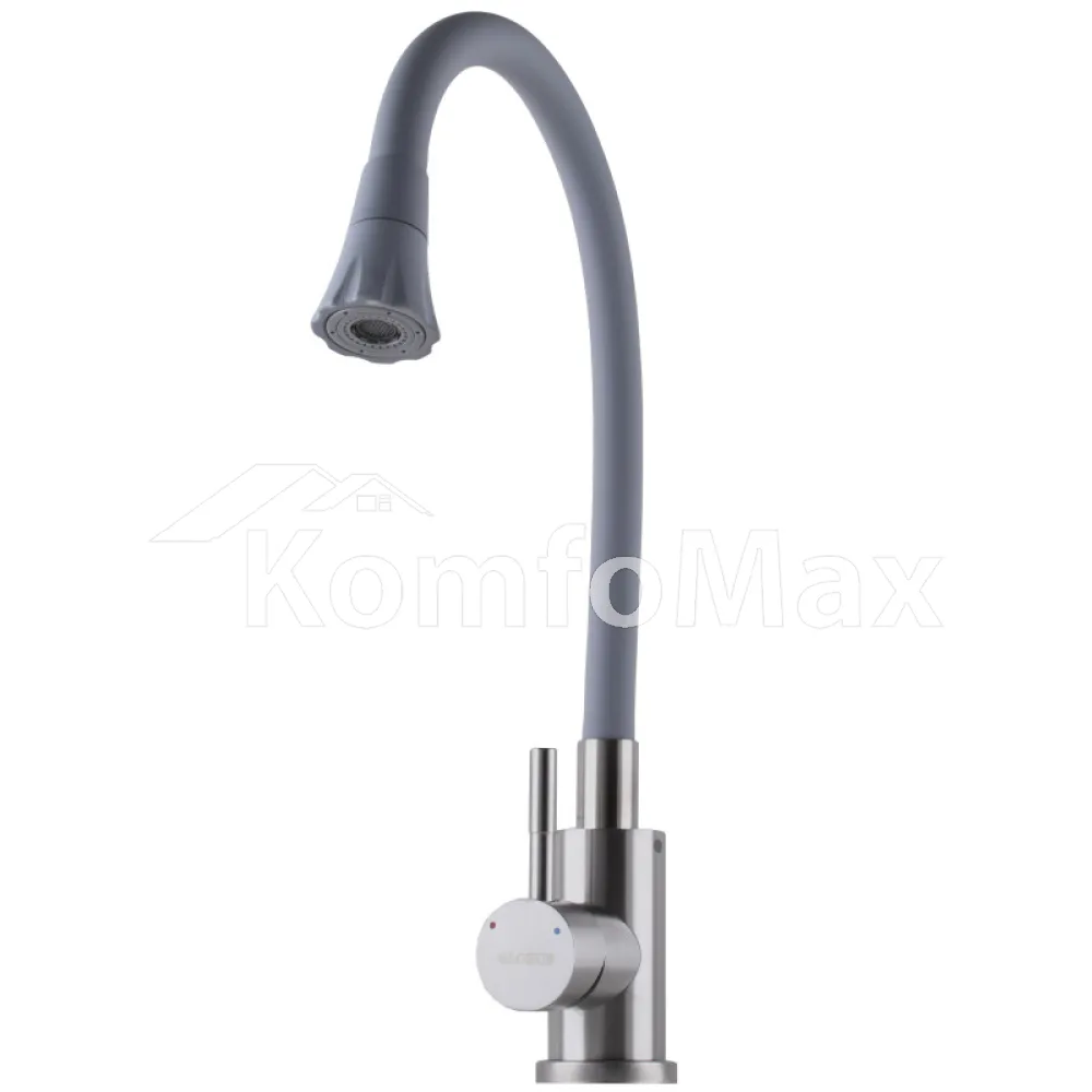 Змішувач для кухні Globus Lux ALPEN SBT1-203SA-G03, сірий  - фото 4