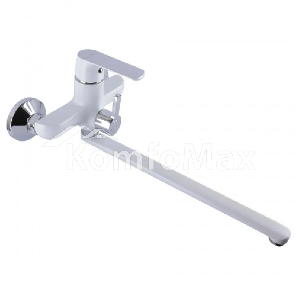 Змішувач для ванни Globus Lux Laguna GLN-0208-7-White Euro, латунь білий/хром  - фото 2
