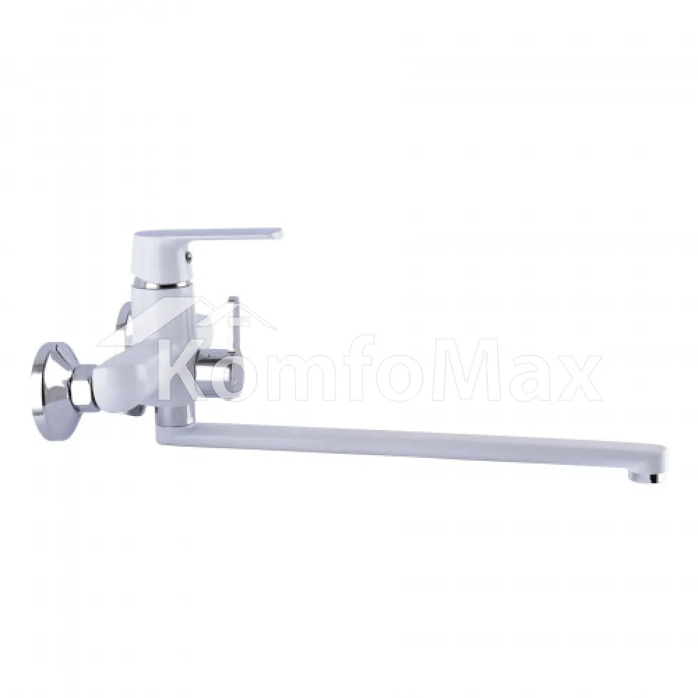 Змішувач для ванни Globus Lux Laguna GLN-0208-7-White Euro, латунь білий/хром  - фото 3