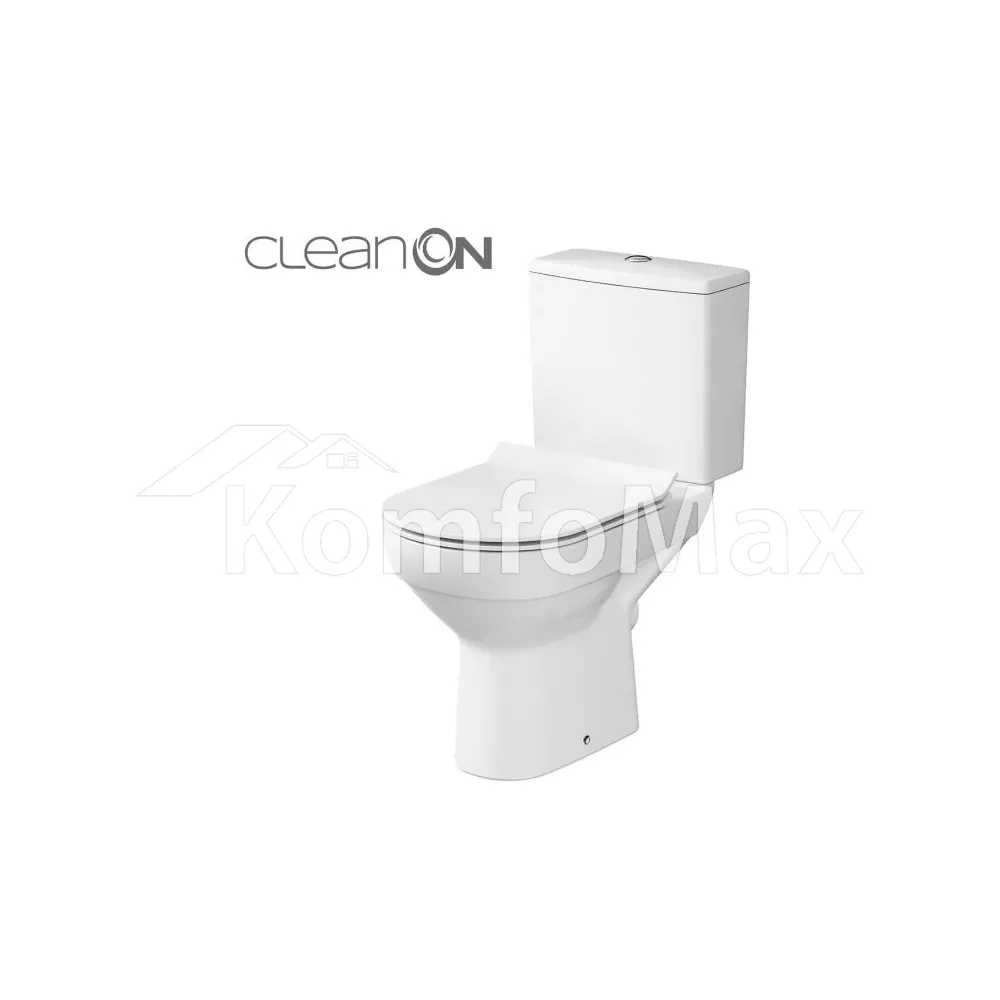 Унітаз-компакт Cersanit 604 CITY 011 CLEANON 3/5л. з дюропластовим сидінням SLIM з плавним закриванням 