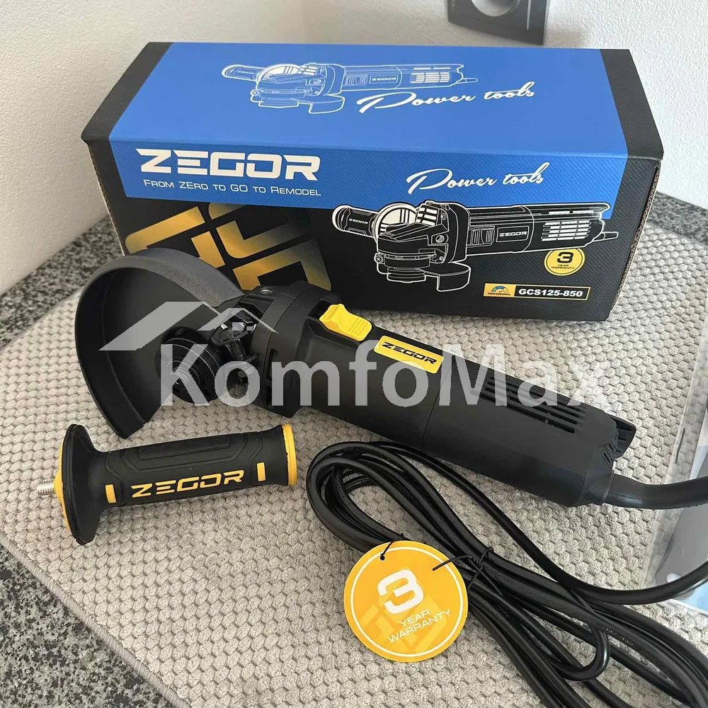 Кутова шліфувальна машинка (Болгарка) Zegor GCS125-850 850W 125мм 