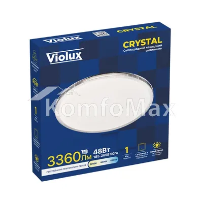 LED світильник VIOLUX CRYSTAL круг 48W 3000-6500K IP20 210173