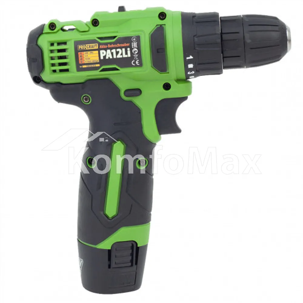 Шуруповерт акумоляторний PRO-CRAFT PA-12Li Compact 12В.  - фото 3