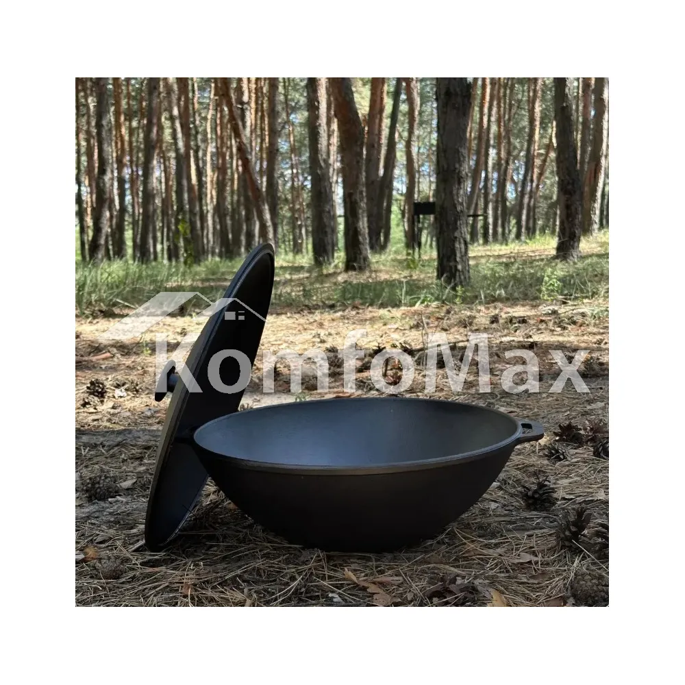 Сковорода чавунна WOK-08KC 8л  - фото 1