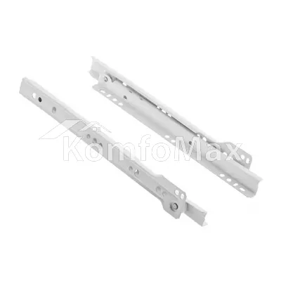 Направляючі для шухляд роликові білі 350мм.