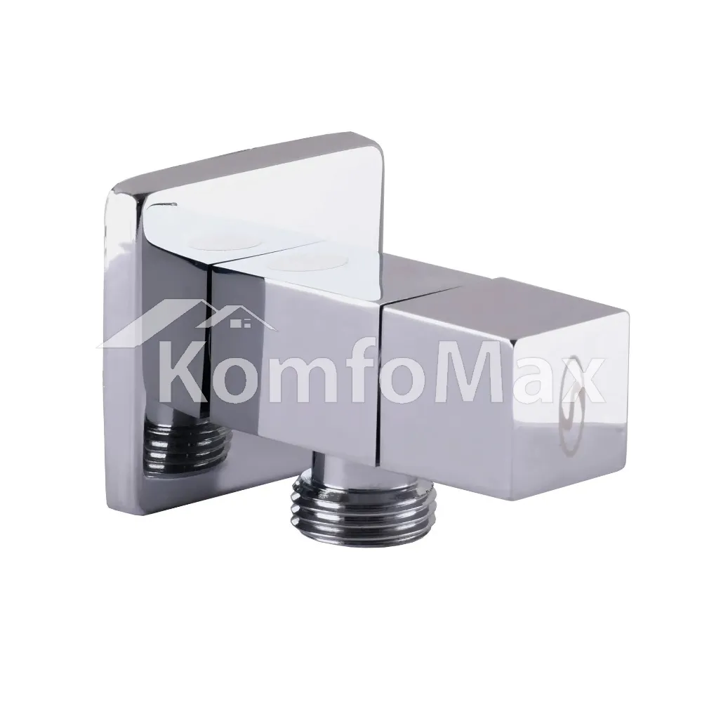 Кран напівобертовий кутовий SOLOMON 1/2″х1/2″ CUBE 7078 