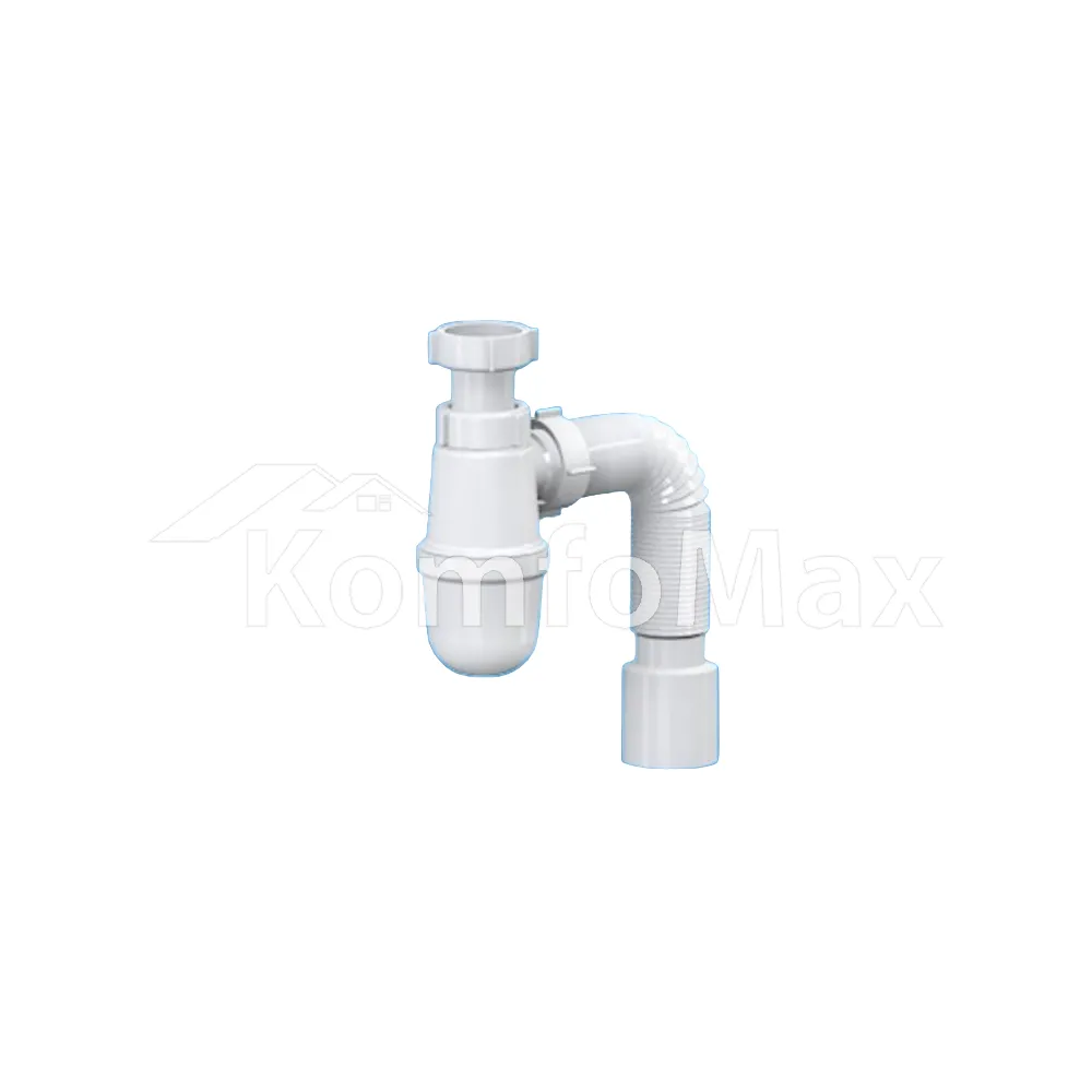 Сифон для умивальника без випуску SoloPlast Т0315 D1 1/4x50 