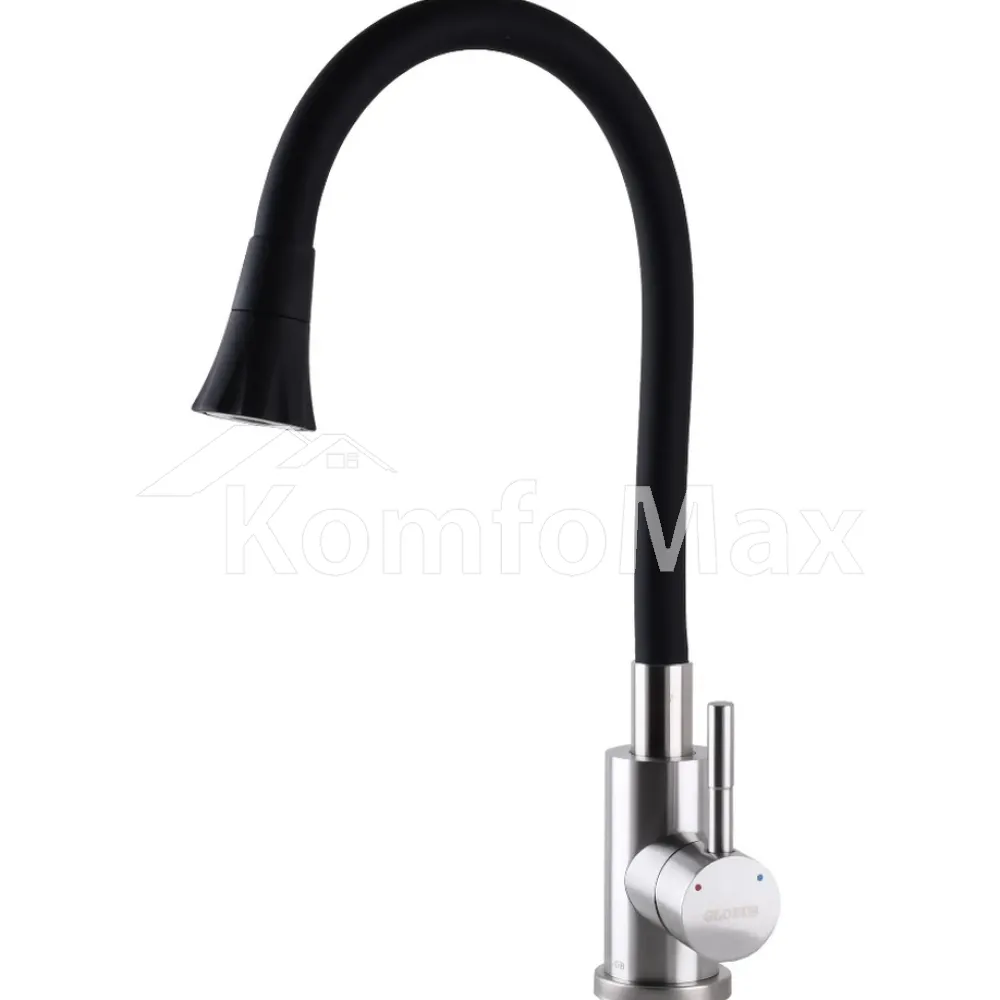 Змішувач для кухні Globus Lux ALPEN SBT1-203SA-B01, чорний 