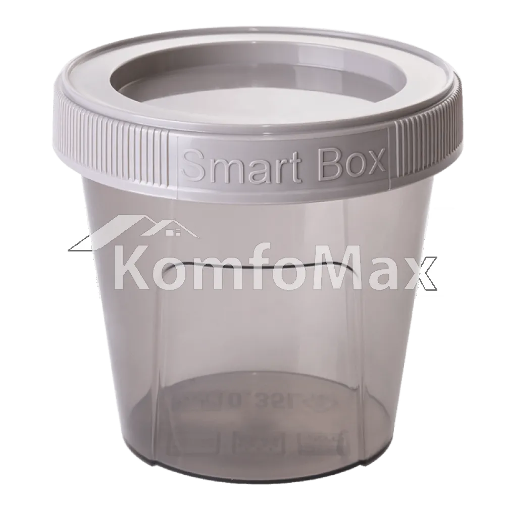 Контейнер Smart Box круглий 0,35л 10х10см корич. пр./какао 