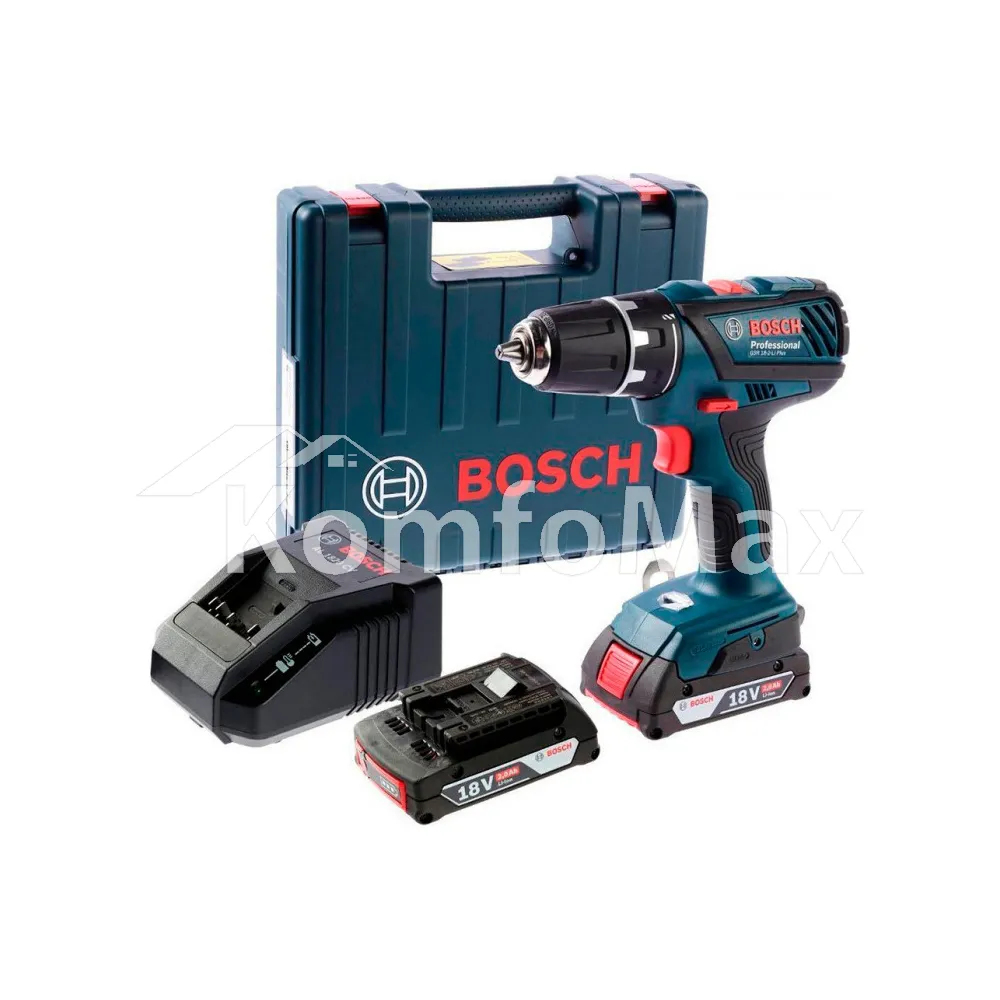 Шуруповерт акумоляторний BOSCH Professional GSR 18-Li 18В 2 акб. 