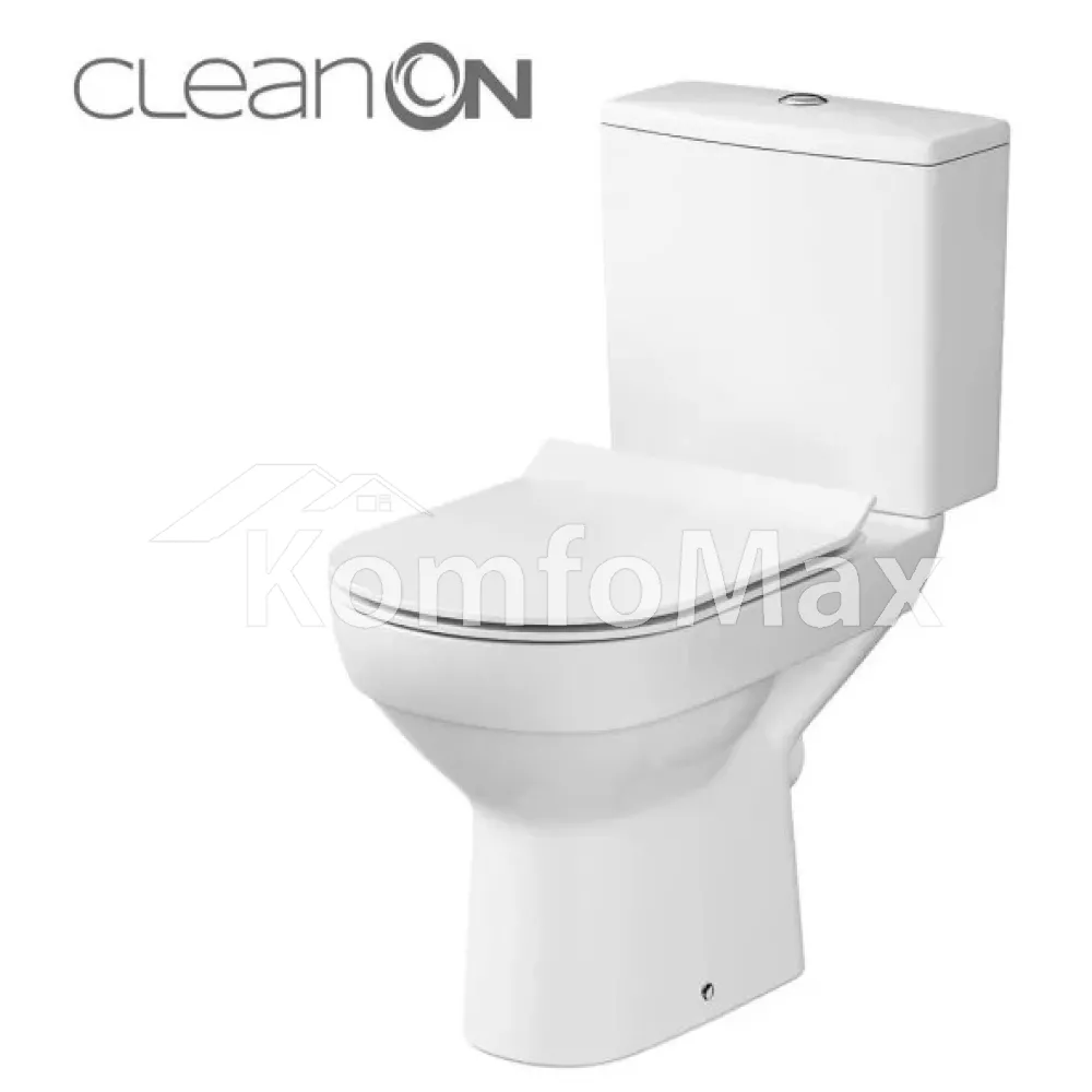 Унітаз-компакт Cersanit 604 CITY 011 CLEANON 3/5л. з дюропластовим сидінням SLIM з плавним закриванням 