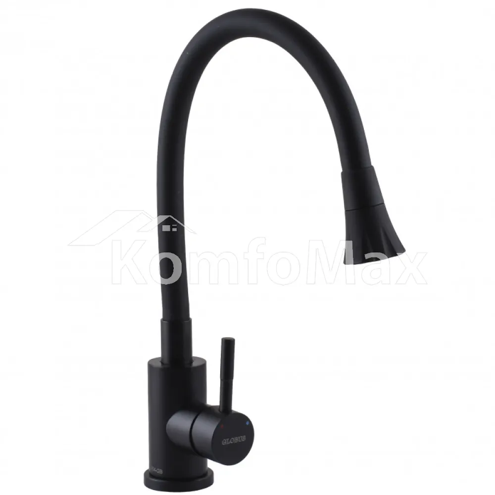Змішувач для кухні Globus Lux ALPEN SBT1-203SA-BB-B01, чорний  - фото 2